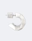 Faceted C Hoop Earrings