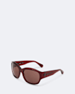 Wrapped oval sunglasses