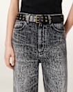 Nyla Double Eyelet Leather Belt