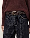 Ila Leather Woven Belt