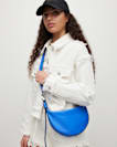 Half Moon Leather Crossbody Bag