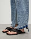 Loop Knotted Leather Sandals