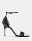 Betty Square Toe Leather Heeled Sandals