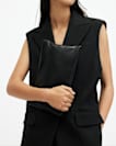 Bettina Leather Clutch Bag