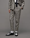 Bea Woven Checked Skinny Fit Trousers