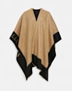 Saints Border Logo Wool Ruana Scarf