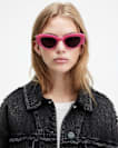 Calypso Bevelled Cat Eye Sunglasses