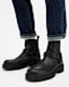 Hank Leather Biker Boots