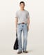 Figure Crew Neck Raw Edge T-Shirt
