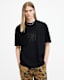 Below Logo Printed Oversized T-Shirt