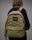 Carabiner Embossed Logo Quilted Backpack