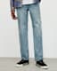 Curtis Straight Fit Damaged Denim Jeans