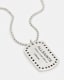 Underground Sterling Silver Tag Necklace