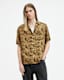 Carcle Leopard Print Relaxed Fit Shirt