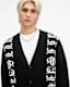 Scripture Gothic Jacquard Logo Cardigan