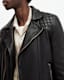 Conroy Textured Leather Biker Jacket
