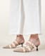 Vivian Leather Buckle Slingback Heels