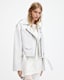 Dayle Oversized Leather Biker Jacket