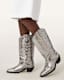 Dolly Metallic Leather Western Boots
