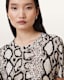 Anouk Snake Print Merino Wool T-Shirt