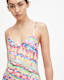 Bryony Rainbow Print Midi Slip Dress