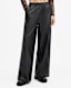 Aspen Wide Leg Leather Trousers