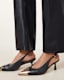 Denver Leather Slingback Heeled Shoes