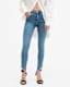 Dax Asymmetric Hem Skinny Denim Jeans