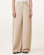 Jett Barrel Leg Linen Blend Trousers