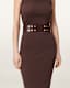Rio Studded Leather Waist Belt