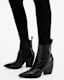 Ria Pointed Toe Leather Boots