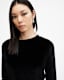 Regina Velvet Cut-Out Cropped Top