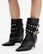 Dua Fold-Over Buckle Leather Boots