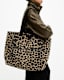 Izzy Leopard Print Logo Tote Bag