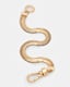 Flat Gold Tone Snake Chain Bracelet