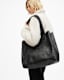 Izzy Logo Leather Tote Bag