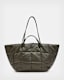 Nadaline Leather Quilted Tote Bag