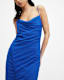Ulla Mesh Draped Midi Dress