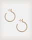 Seren Pave Gold-Tone Hoop Earrings