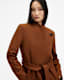Riley Wrap Around Belted Long Line Coat