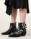 Jane Buckle Pointed Leather Boots