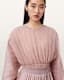 Micaela Pleated Sheer Top