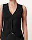 Cruz Ribbed Knitted Waistcoat
