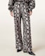 Charli Wide Leg Snake Print Trousers