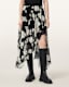 Loria Raw Edge Maxi Skirt