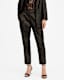 Aleida Leopard Jacquard Shimmer Trousers
