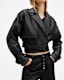 Ophelia Cropped Leather Jacket
