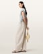 Mira Cropped Satin Drawcord T-Shirt