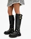 Jade Knee High Leather Biker Boots