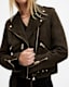 Balfern Belted Suede Biker Jacket
